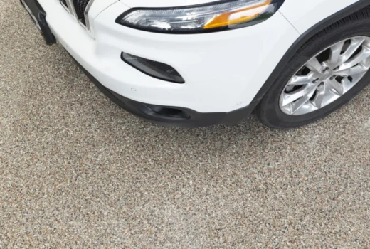 Stunning garage epoxy flake floor